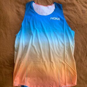 HOKA Pro Team Singlet, rabbit Speedeez, Men's Medium, Blue Coral